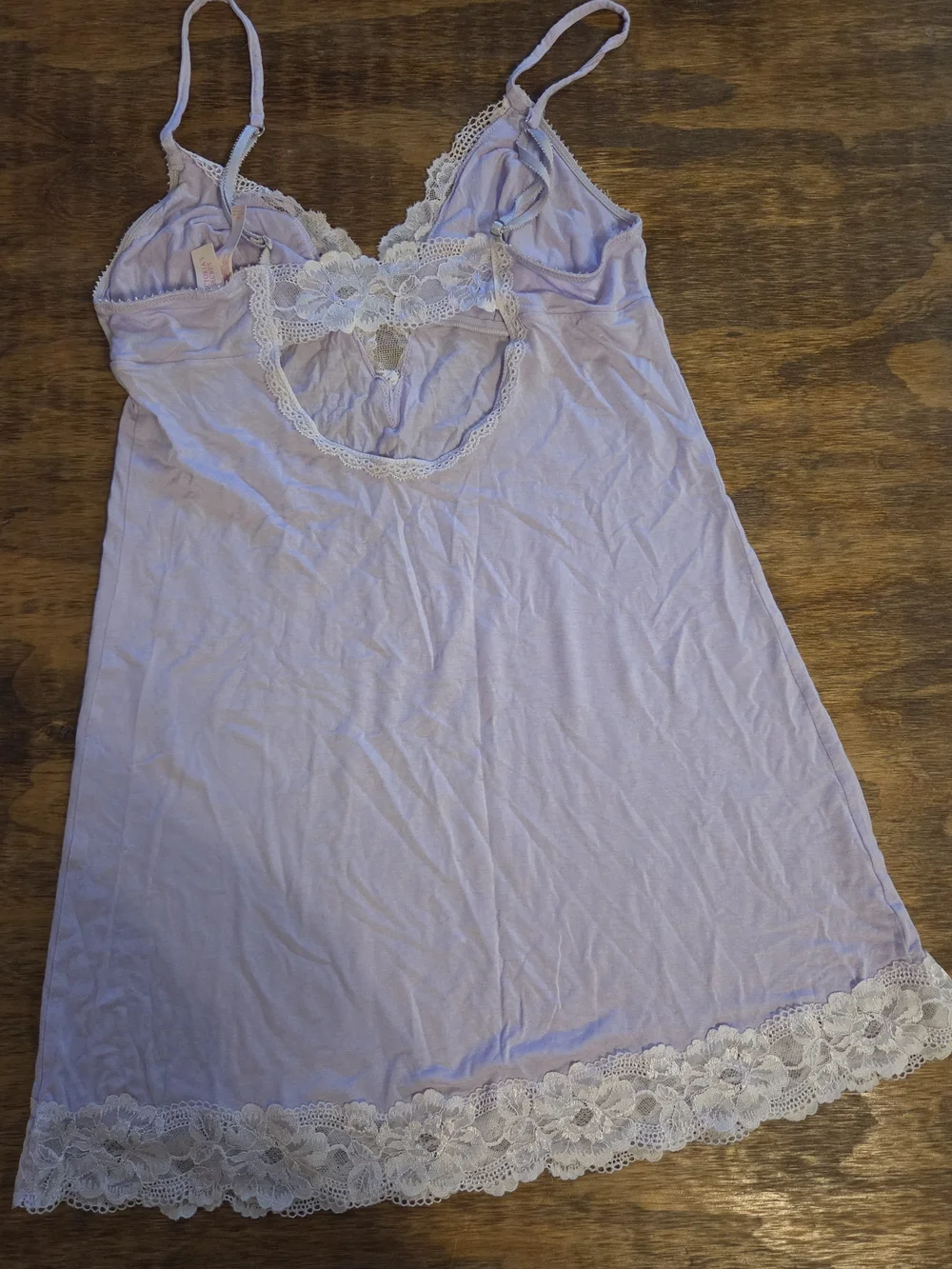 Victoria's Secret Lavender Lace-Trim Chemise